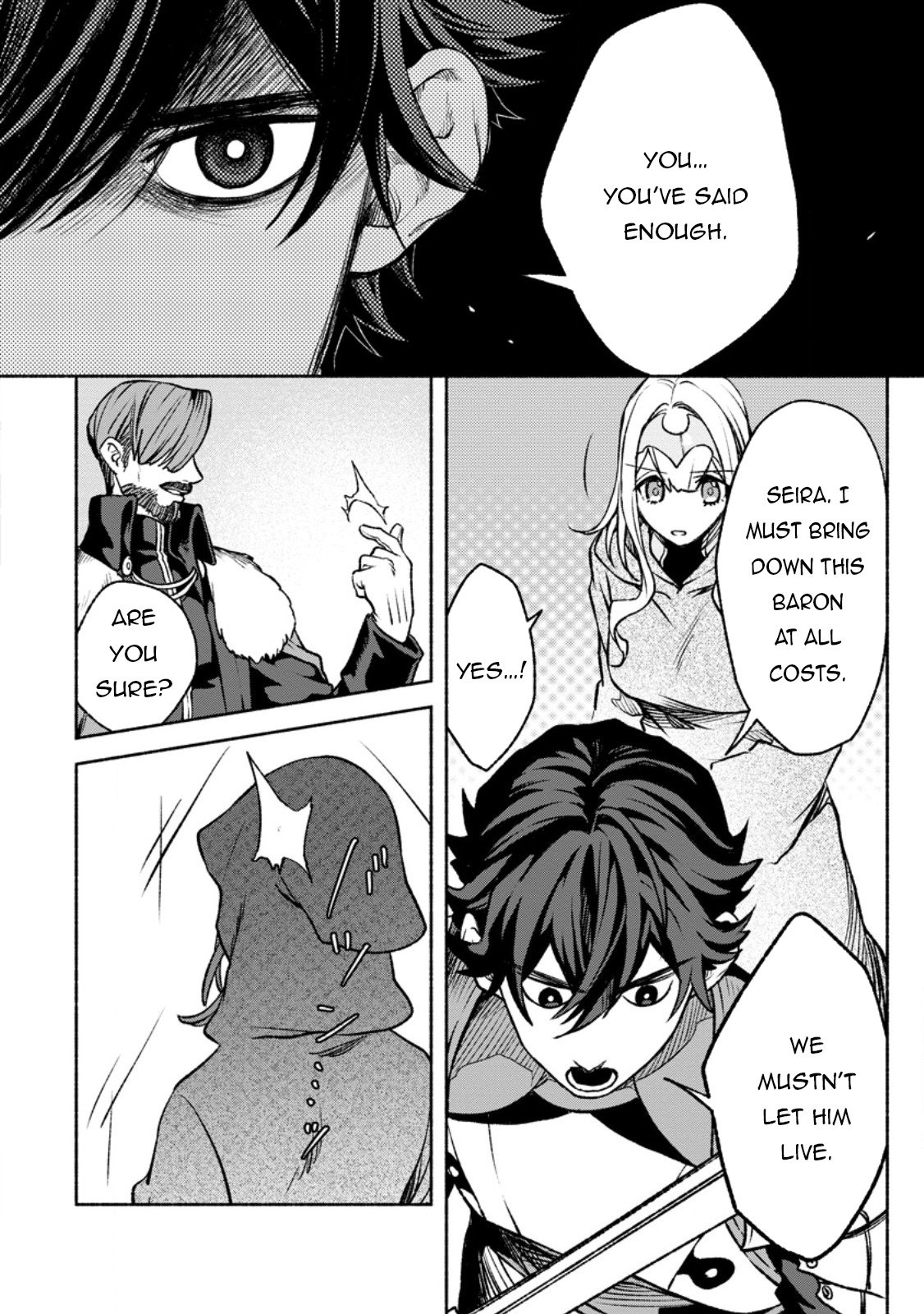 Sono Monban, Saikyou Nitsuki: Tsuihou Sareta Bougyo Ryoku 9999 no Senshi, Outo no Monban Toshite Musou Suru chapter 29 page 21