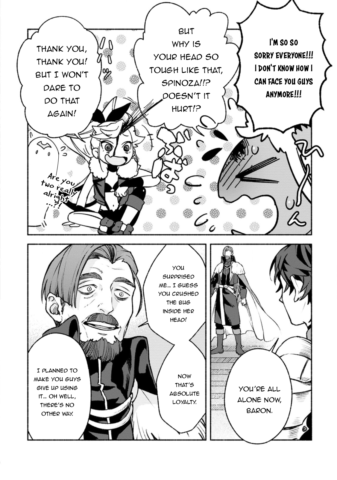 Sono Monban, Saikyou Nitsuki: Tsuihou Sareta Bougyo Ryoku 9999 no Senshi, Outo no Monban Toshite Musou Suru chapter 31 page 11