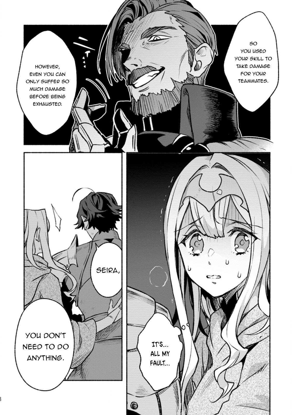 Sono Monban, Saikyou Nitsuki: Tsuihou Sareta Bougyo Ryoku 9999 no Senshi, Outo no Monban Toshite Musou Suru chapter 31 page 29