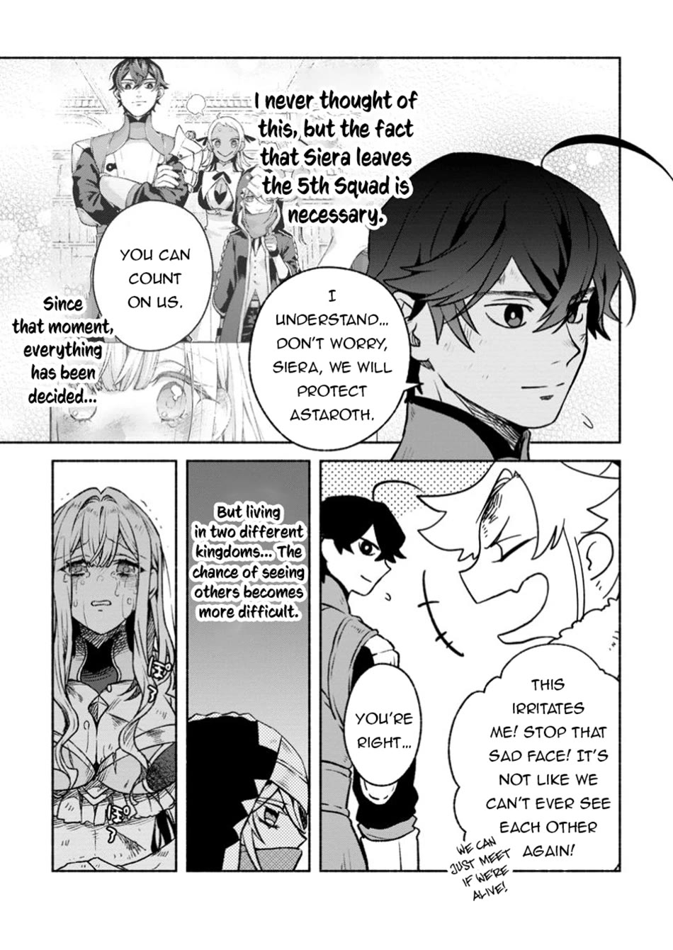 Sono Monban, Saikyou Nitsuki: Tsuihou Sareta Bougyo Ryoku 9999 no Senshi, Outo no Monban Toshite Musou Suru chapter 32 page 34