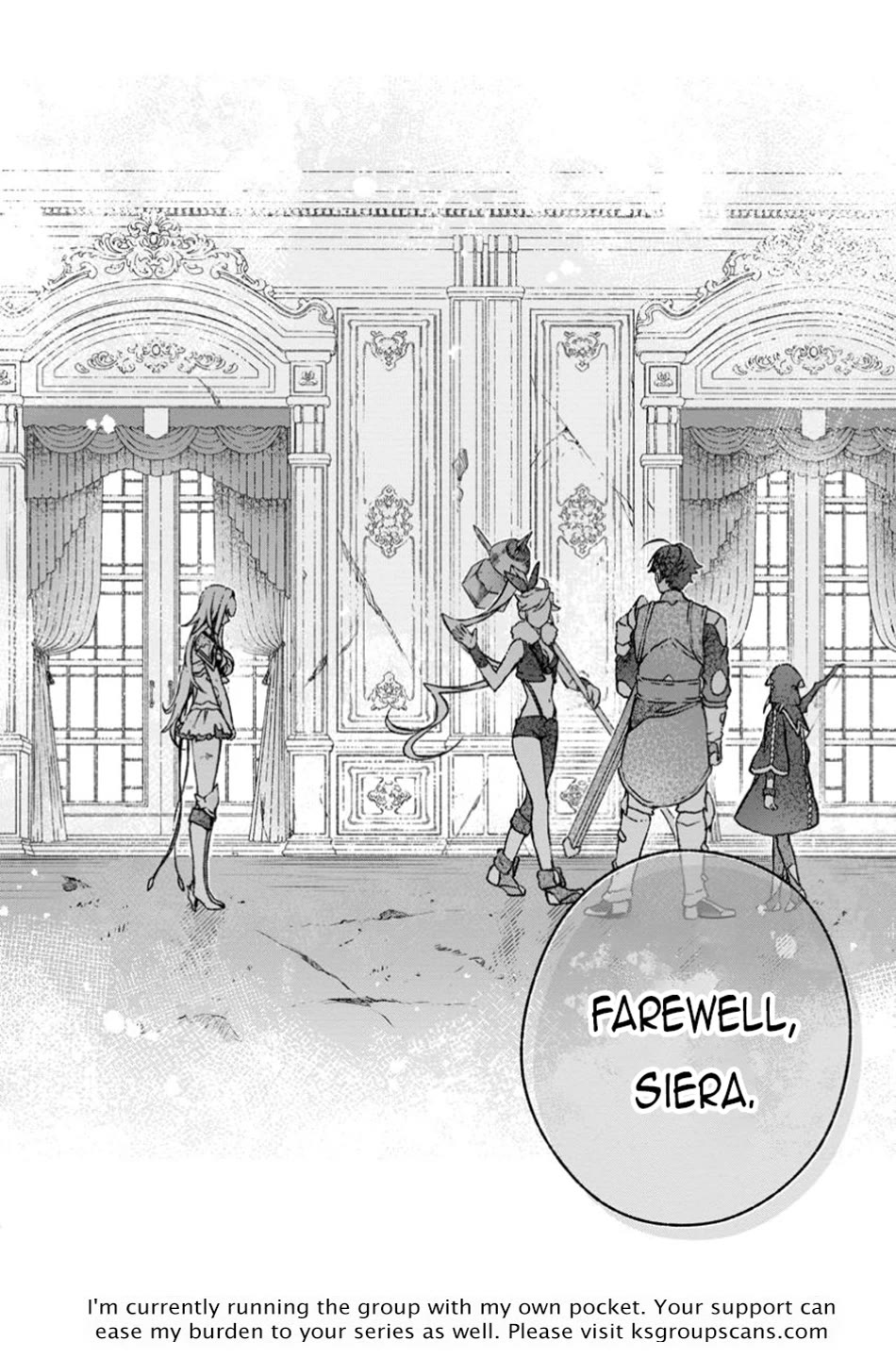 Sono Monban, Saikyou Nitsuki: Tsuihou Sareta Bougyo Ryoku 9999 no Senshi, Outo no Monban Toshite Musou Suru chapter 32 page 35