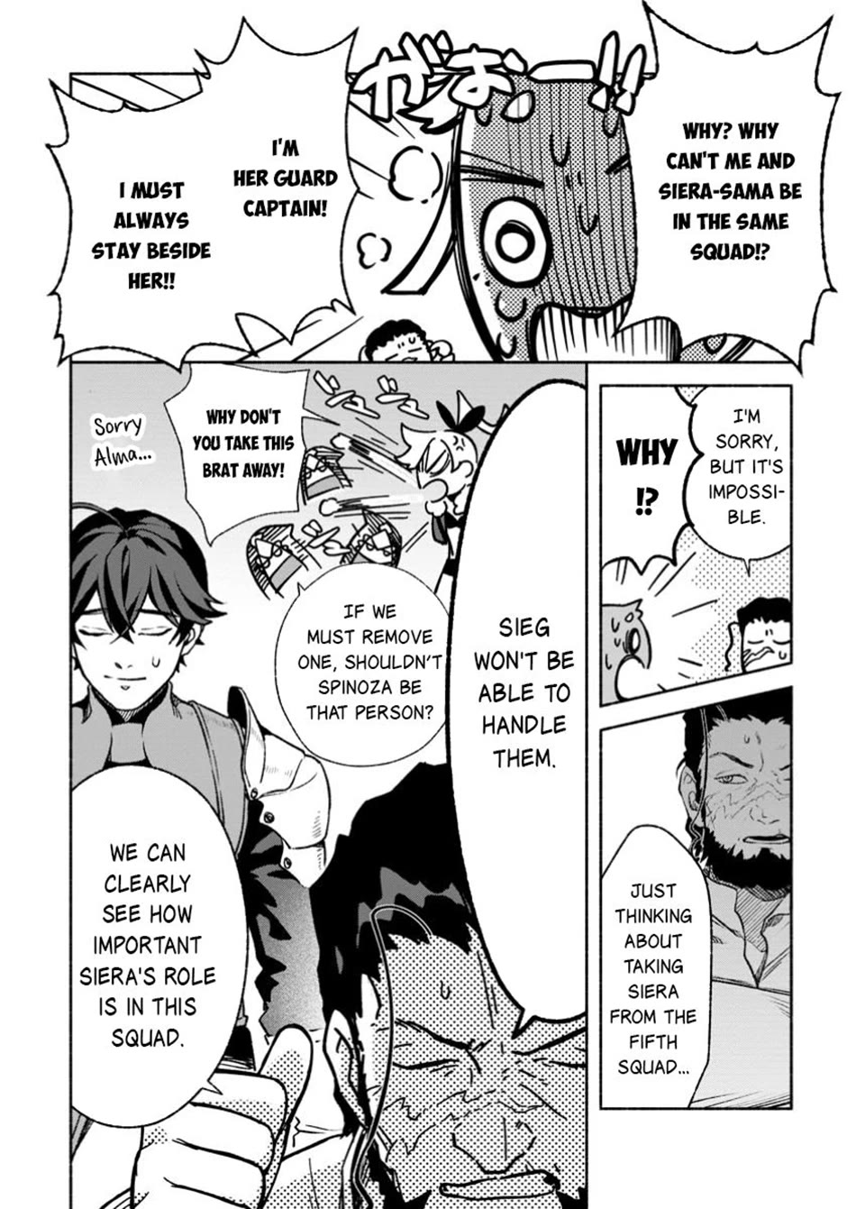 Sono Monban, Saikyou Nitsuki: Tsuihou Sareta Bougyo Ryoku 9999 no Senshi, Outo no Monban Toshite Musou Suru chapter 35 page 13