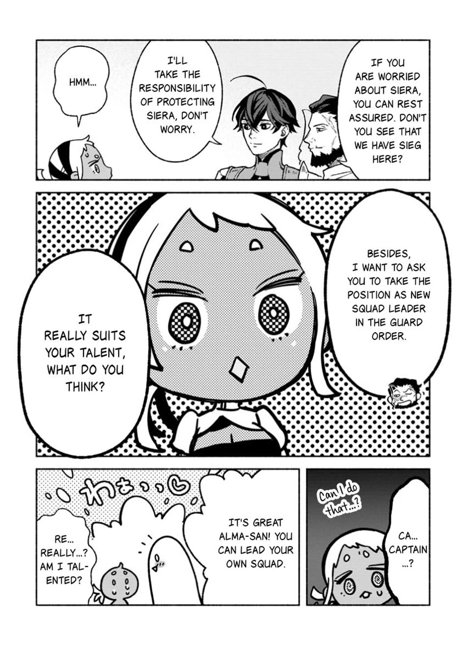 Sono Monban, Saikyou Nitsuki: Tsuihou Sareta Bougyo Ryoku 9999 no Senshi, Outo no Monban Toshite Musou Suru chapter 35 page 14