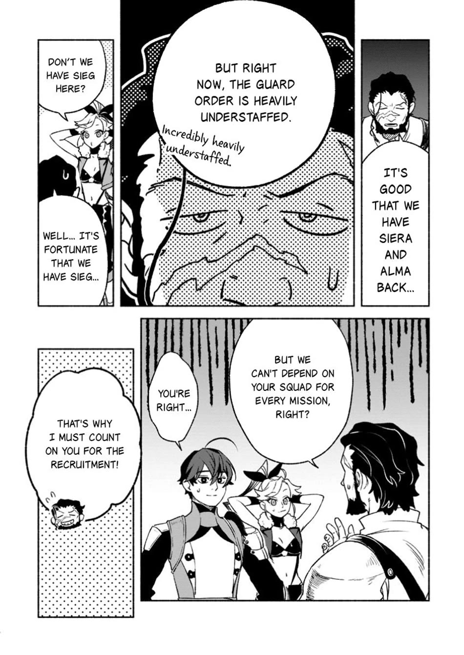 Sono Monban, Saikyou Nitsuki: Tsuihou Sareta Bougyo Ryoku 9999 no Senshi, Outo no Monban Toshite Musou Suru chapter 35 page 17