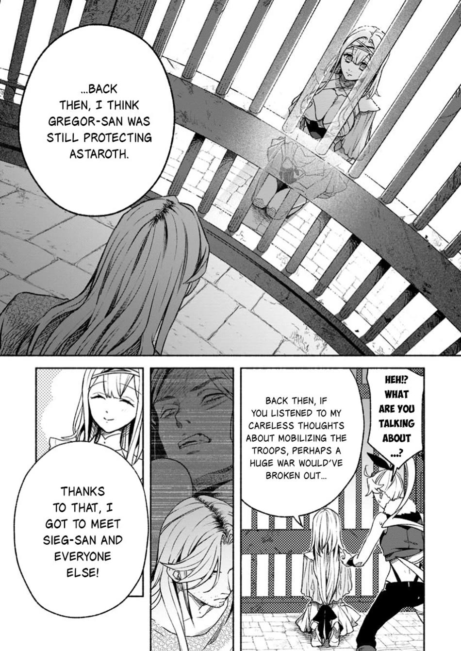 Sono Monban, Saikyou Nitsuki: Tsuihou Sareta Bougyo Ryoku 9999 no Senshi, Outo no Monban Toshite Musou Suru chapter 35 page 22