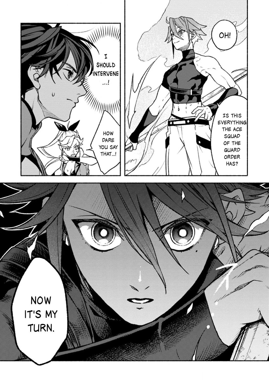 Sono Monban, Saikyou Nitsuki: Tsuihou Sareta Bougyo Ryoku 9999 no Senshi, Outo no Monban Toshite Musou Suru chapter 36 page 18