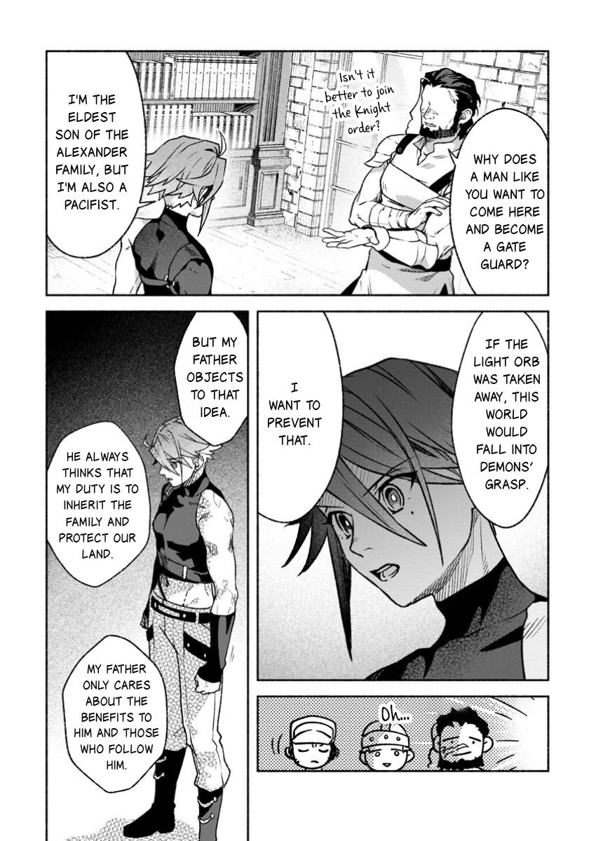 Sono Monban, Saikyou Nitsuki: Tsuihou Sareta Bougyo Ryoku 9999 no Senshi, Outo no Monban Toshite Musou Suru chapter 36 page 4