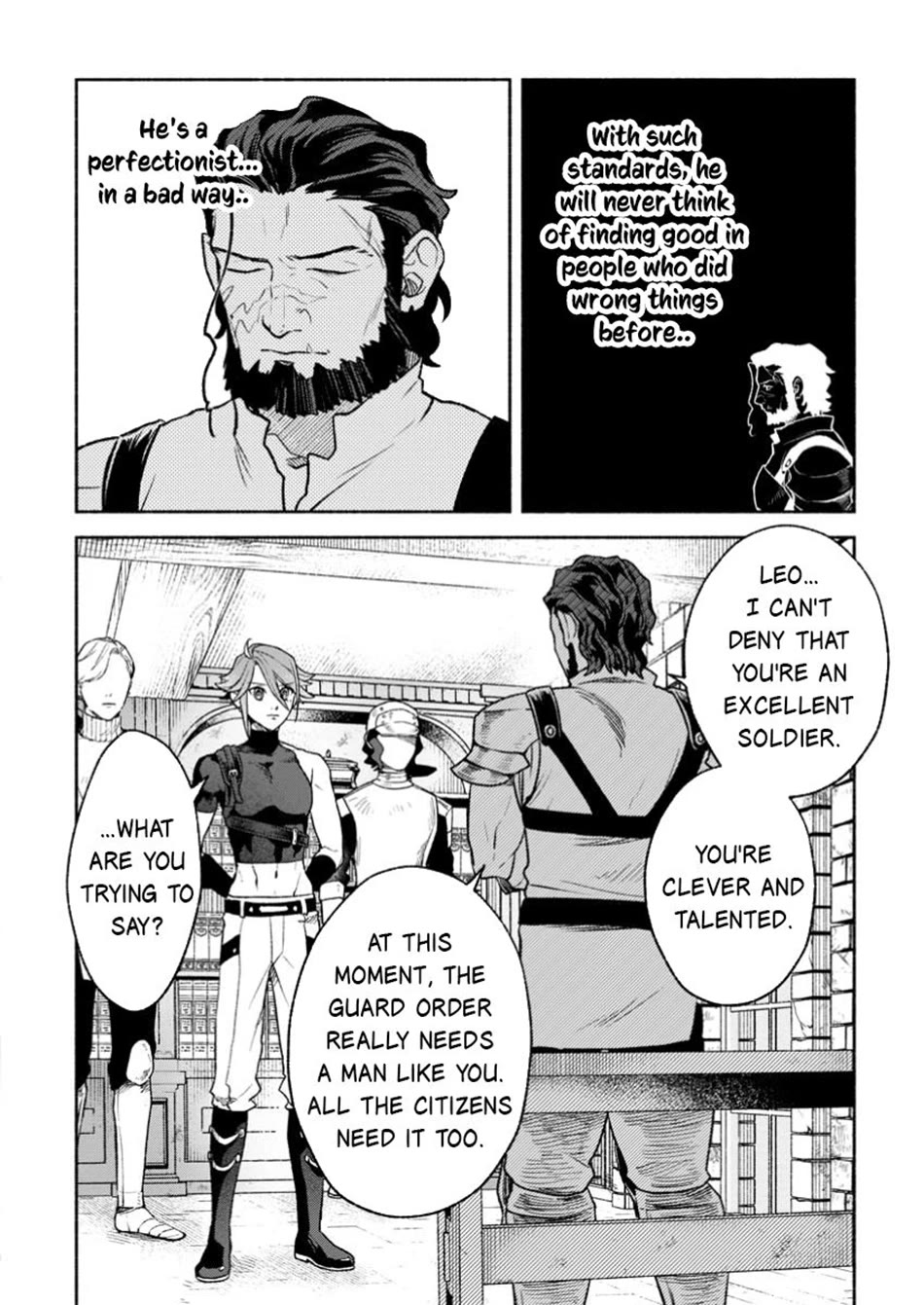 Sono Monban, Saikyou Nitsuki: Tsuihou Sareta Bougyo Ryoku 9999 no Senshi, Outo no Monban Toshite Musou Suru chapter 38 page 11