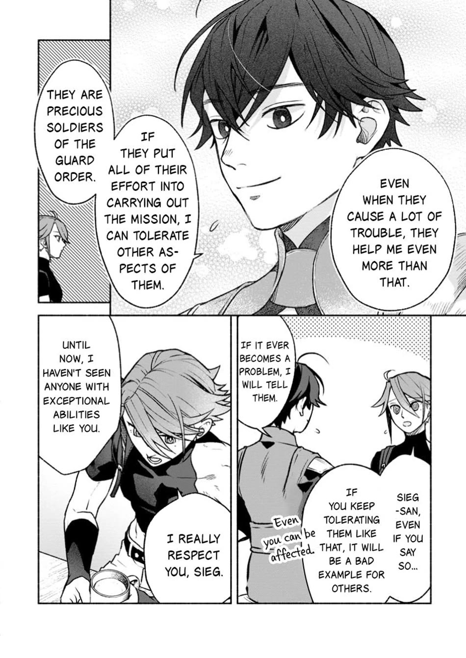 Sono Monban, Saikyou Nitsuki: Tsuihou Sareta Bougyo Ryoku 9999 no Senshi, Outo no Monban Toshite Musou Suru chapter 38 page 19