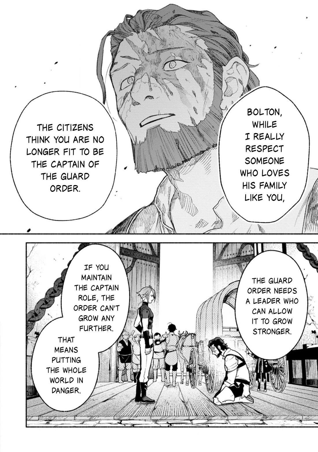 Sono Monban, Saikyou Nitsuki: Tsuihou Sareta Bougyo Ryoku 9999 no Senshi, Outo no Monban Toshite Musou Suru chapter 39 page 29