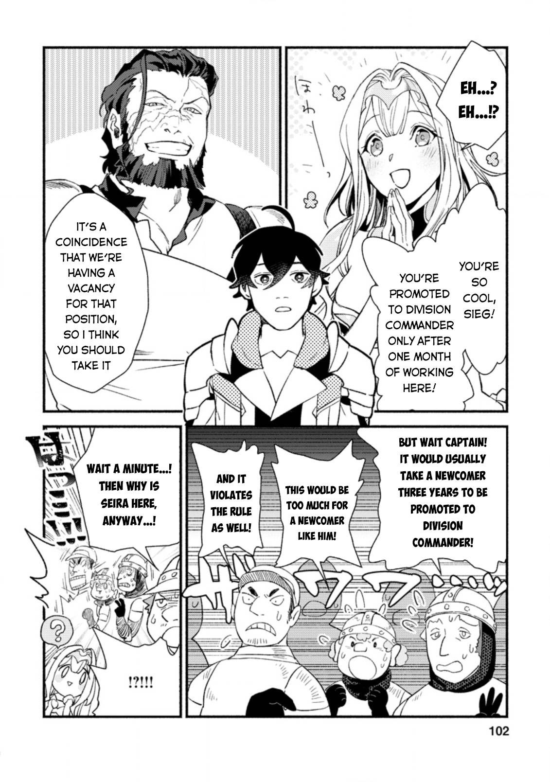 Sono Monban, Saikyou Nitsuki: Tsuihou Sareta Bougyo Ryoku 9999 no Senshi, Outo no Monban Toshite Musou Suru chapter 4 page 11