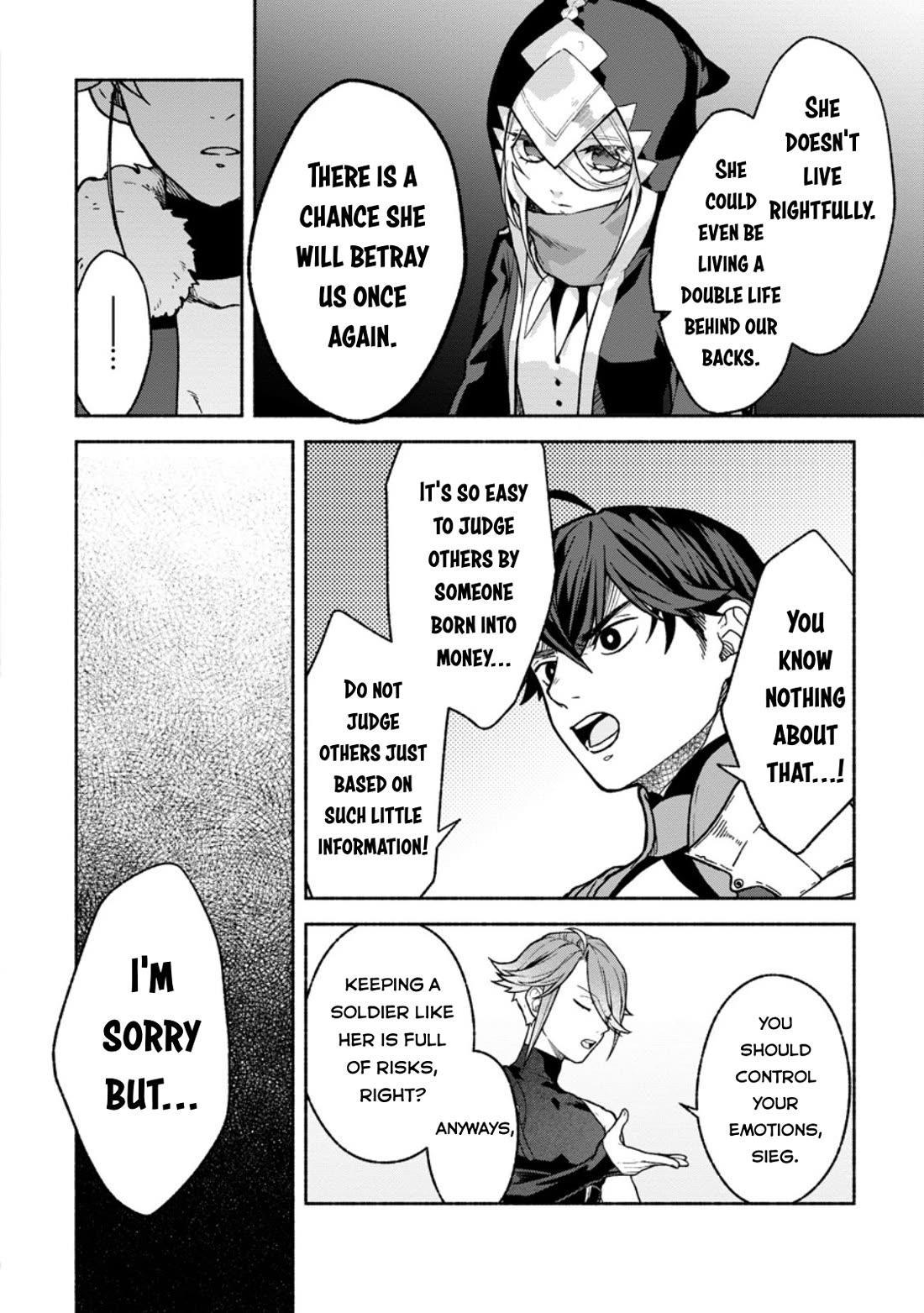 Sono Monban, Saikyou Nitsuki: Tsuihou Sareta Bougyo Ryoku 9999 no Senshi, Outo no Monban Toshite Musou Suru chapter 40 page 21