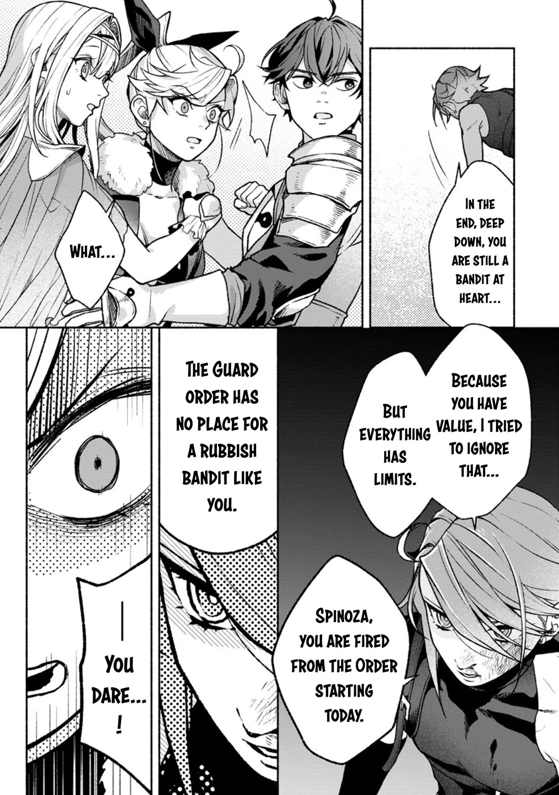 Sono Monban, Saikyou Nitsuki: Tsuihou Sareta Bougyo Ryoku 9999 no Senshi, Outo no Monban Toshite Musou Suru chapter 40 page 26