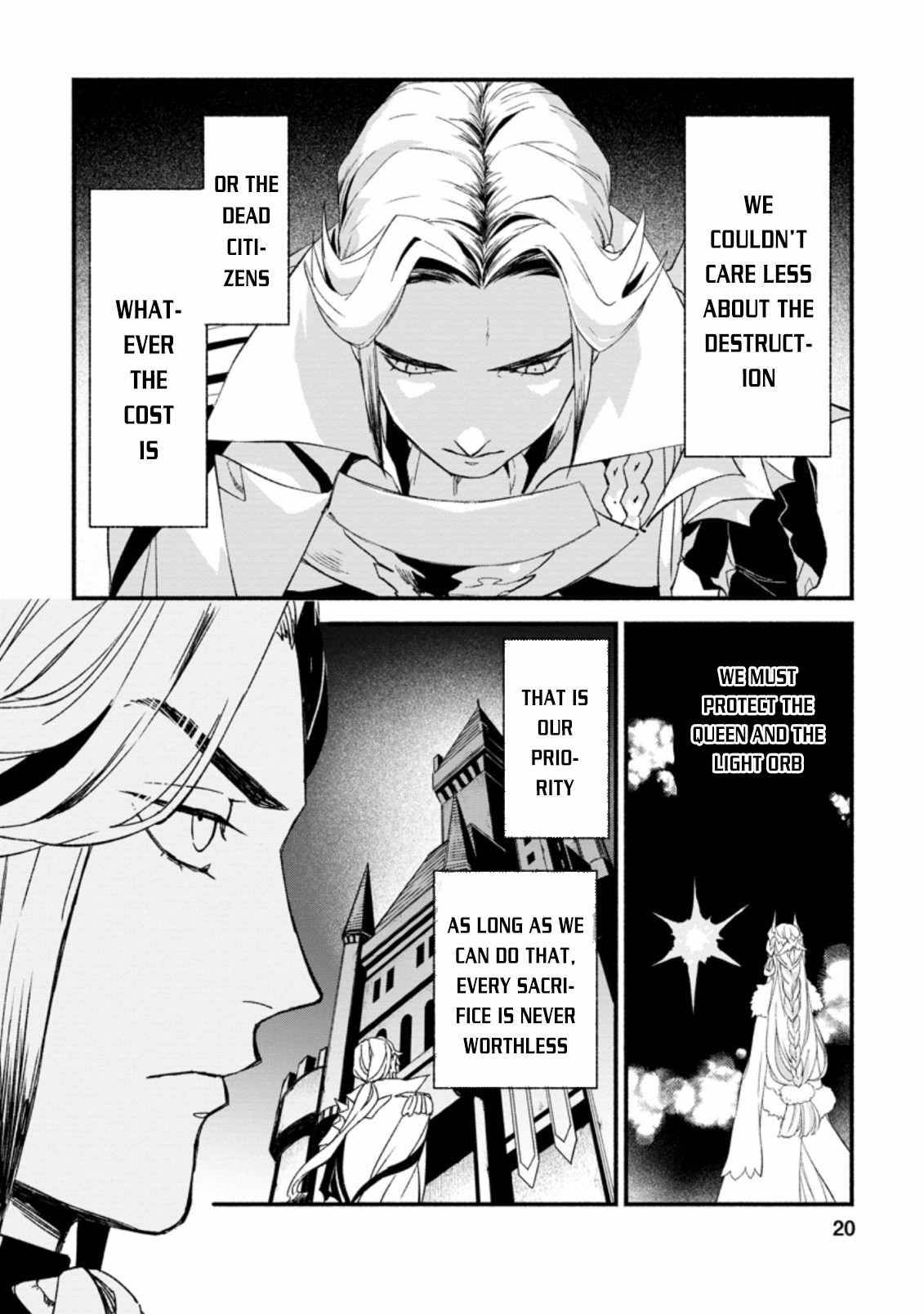 Sono Monban, Saikyou Nitsuki: Tsuihou Sareta Bougyo Ryoku 9999 no Senshi, Outo no Monban Toshite Musou Suru chapter 6 page 18