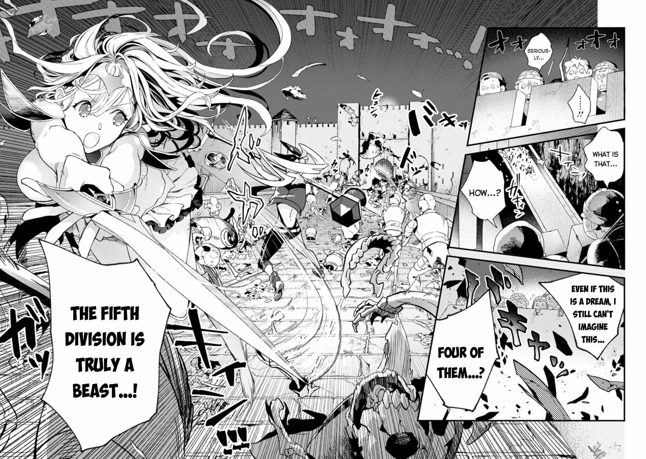 Sono Monban, Saikyou Nitsuki: Tsuihou Sareta Bougyo Ryoku 9999 no Senshi, Outo no Monban Toshite Musou Suru chapter 6 page 7