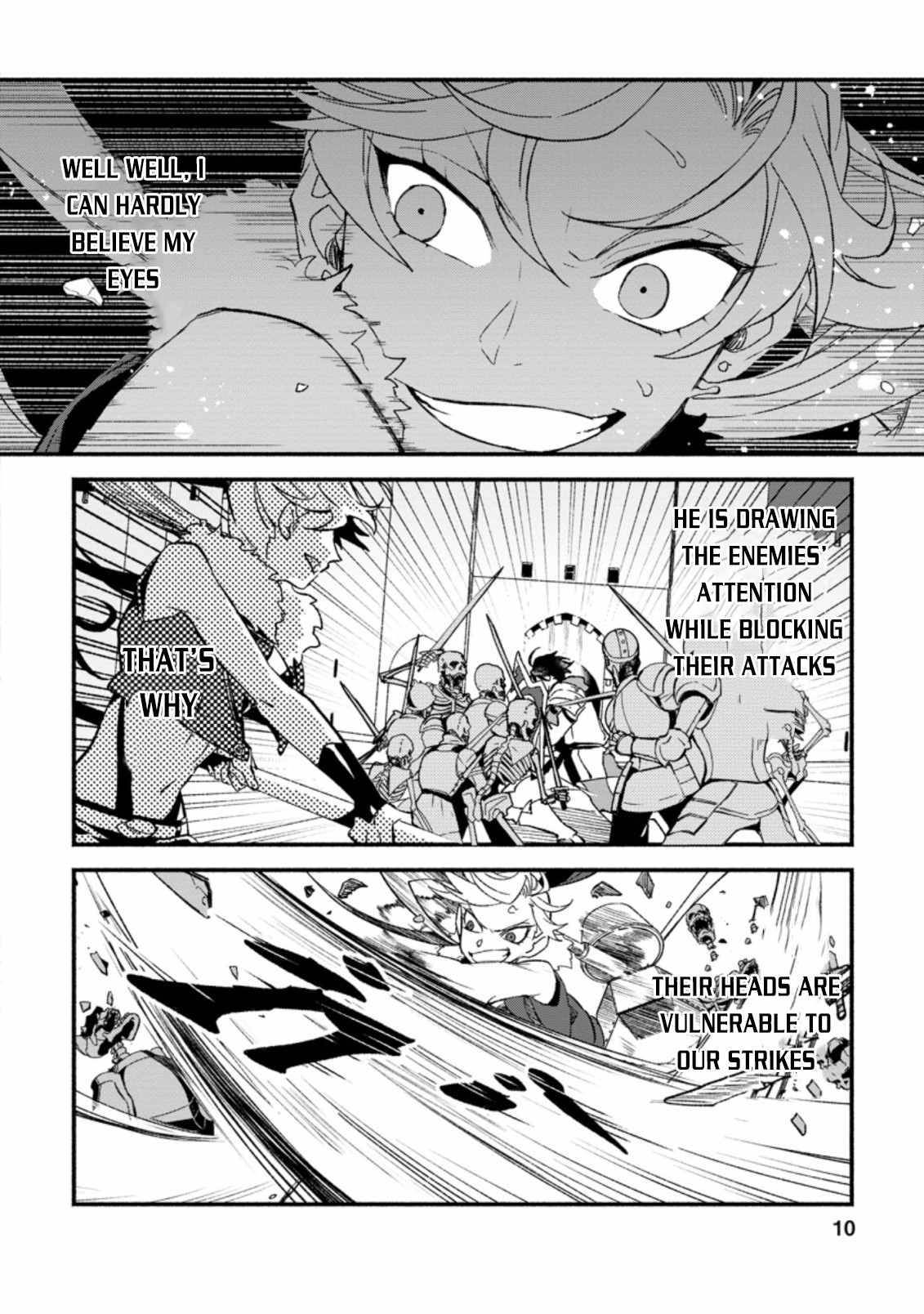 Sono Monban, Saikyou Nitsuki: Tsuihou Sareta Bougyo Ryoku 9999 no Senshi, Outo no Monban Toshite Musou Suru chapter 6 page 8