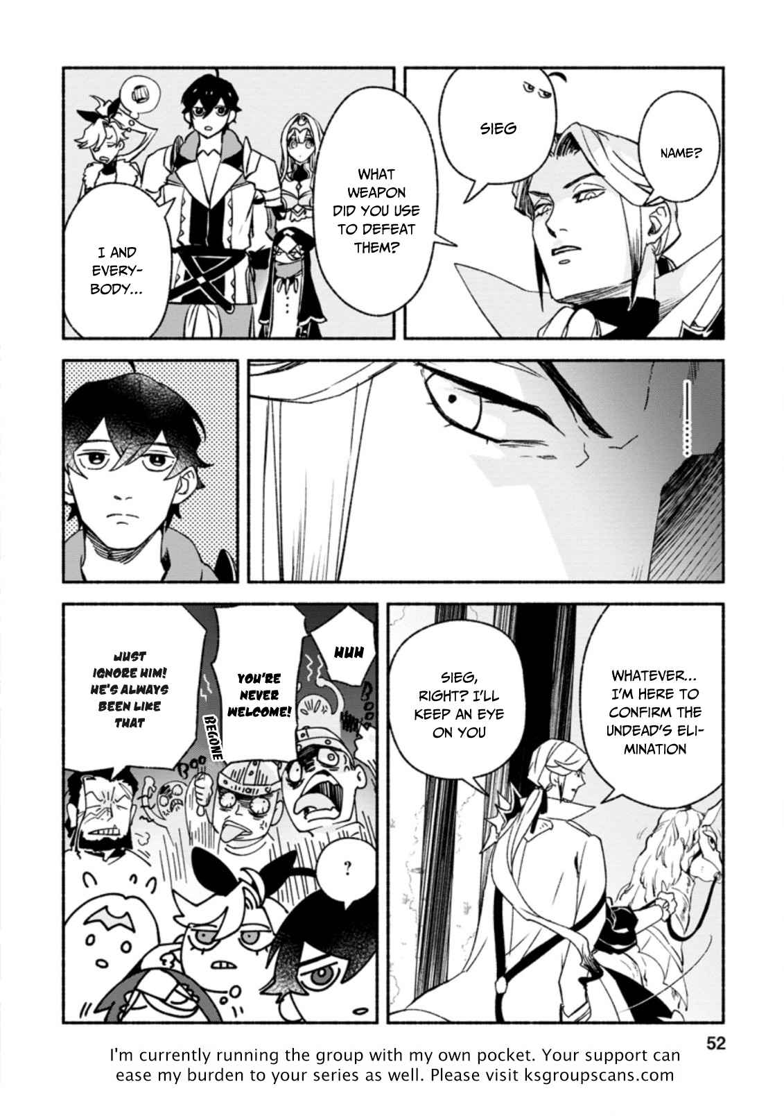 Sono Monban, Saikyou Nitsuki: Tsuihou Sareta Bougyo Ryoku 9999 no Senshi, Outo no Monban Toshite Musou Suru chapter 7.2 page 11