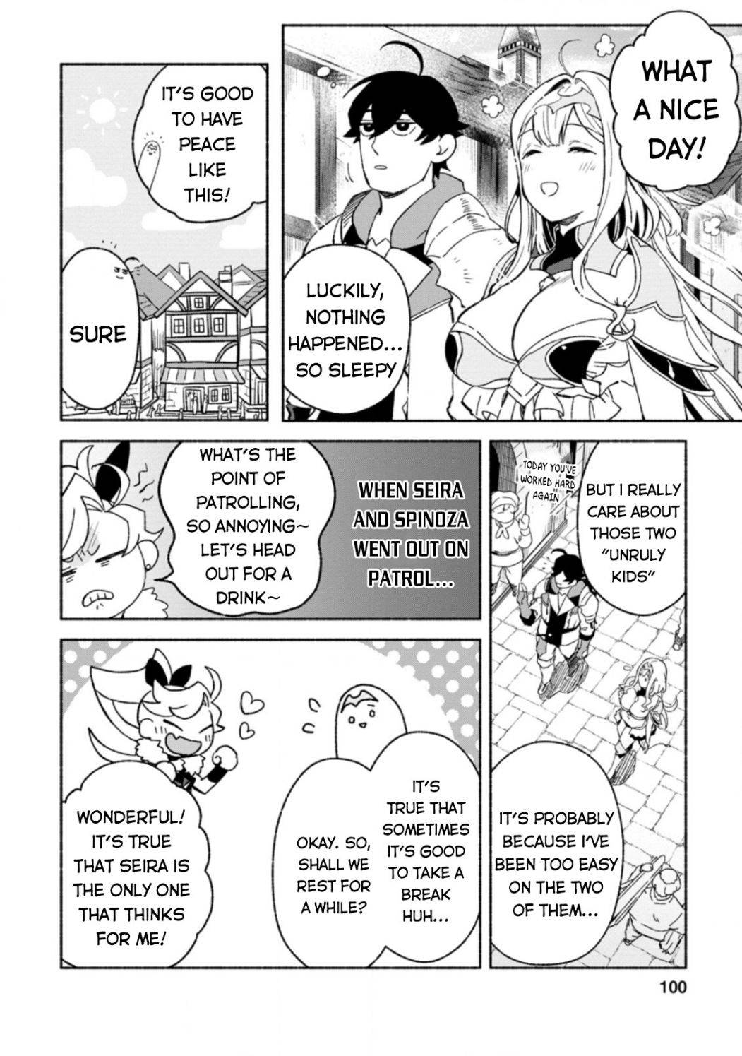 Sono Monban, Saikyou Nitsuki: Tsuihou Sareta Bougyo Ryoku 9999 no Senshi, Outo no Monban Toshite Musou Suru chapter 9 page 2