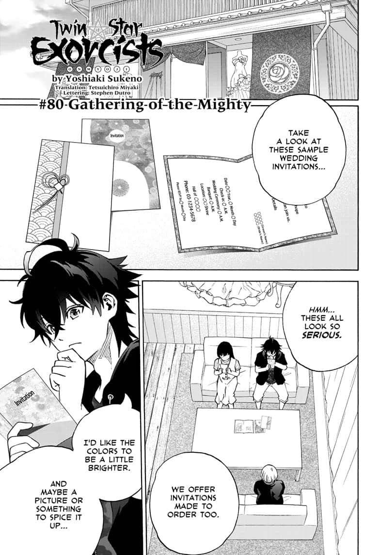 Sousei no Onmyouji chapter 80 page 1