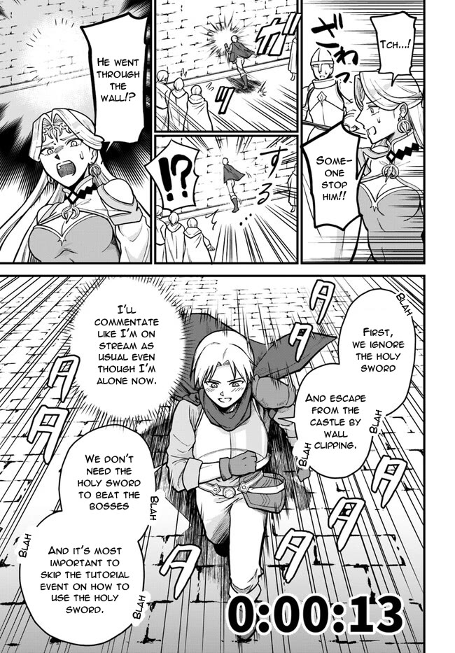 Speedrunner Cannot Return from the Game World chapter 1 page 18