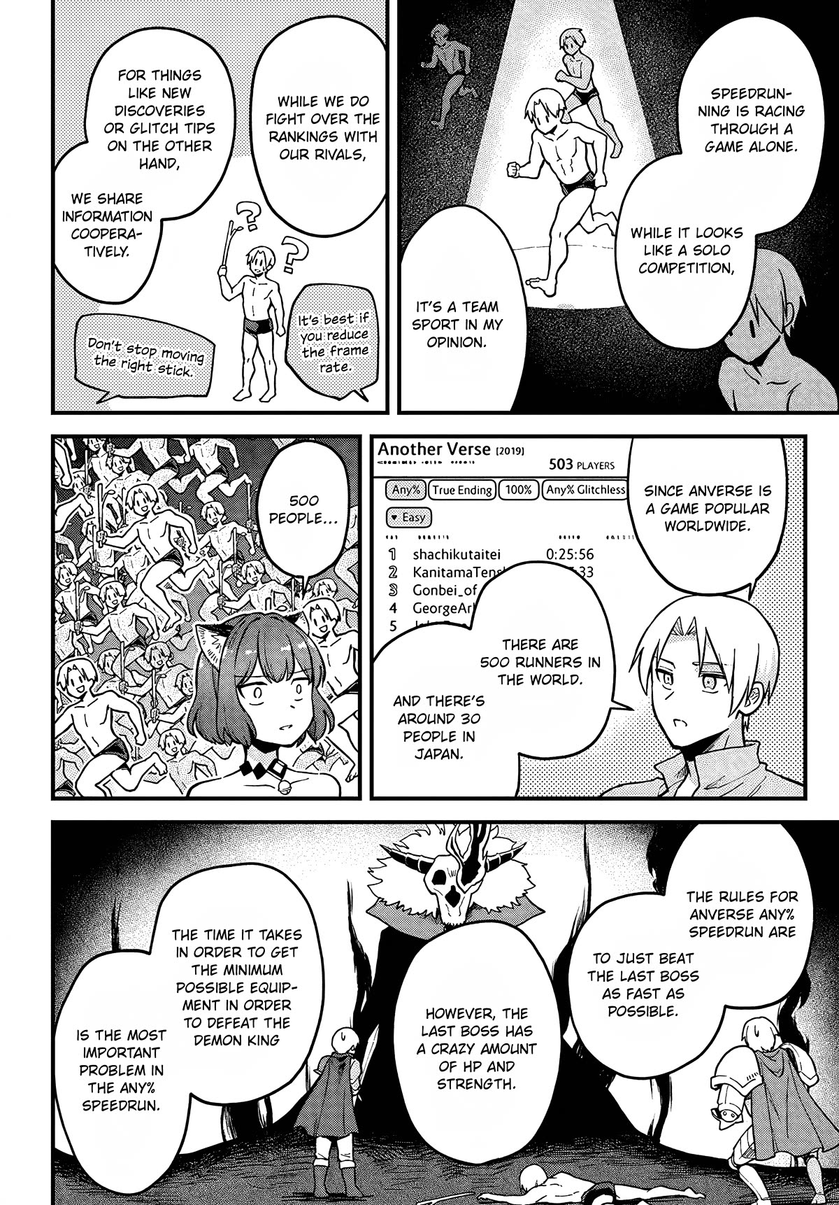 Speedrunner Cannot Return from the Game World chapter 3 page 12