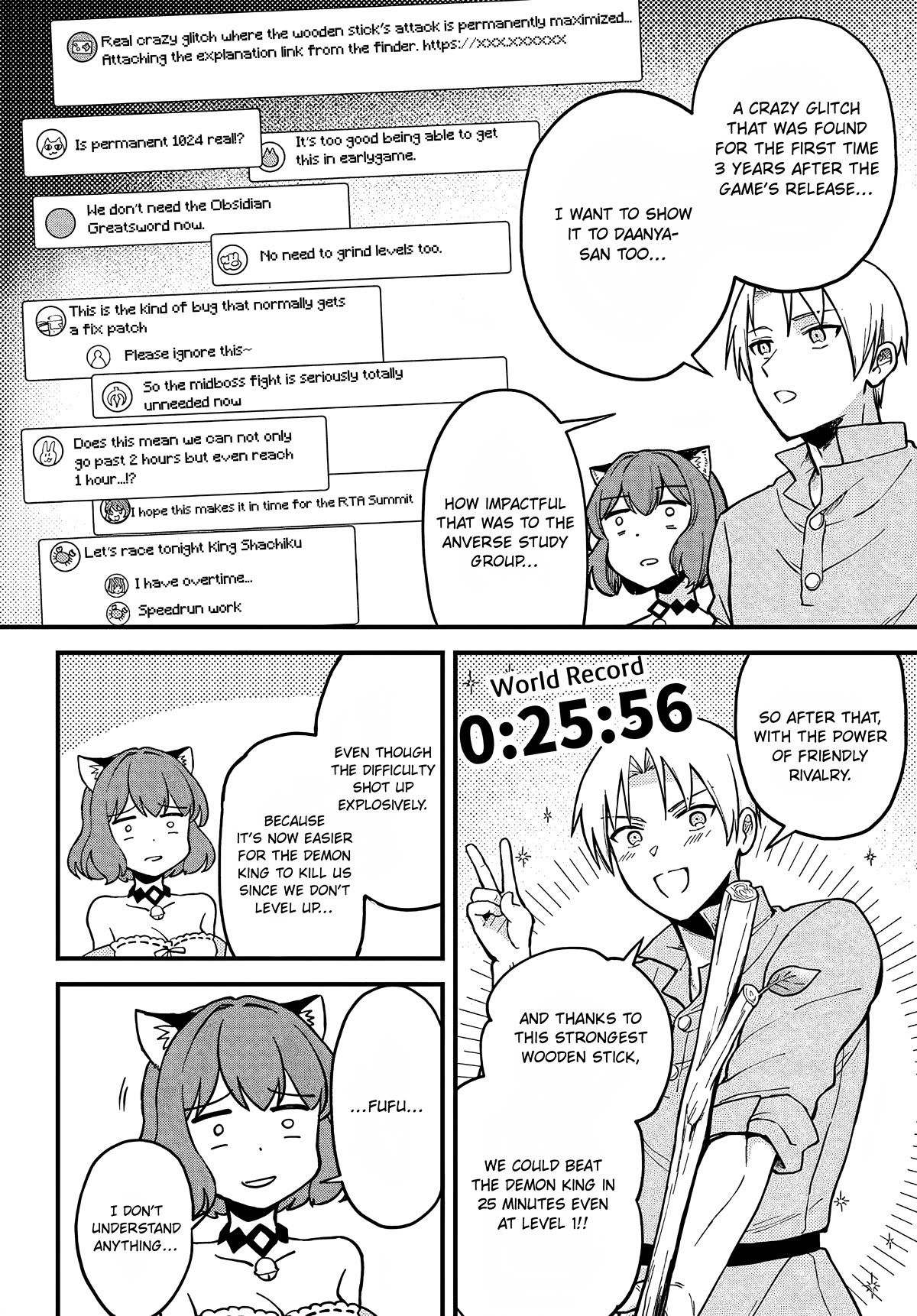 Speedrunner Cannot Return from the Game World chapter 3 page 14