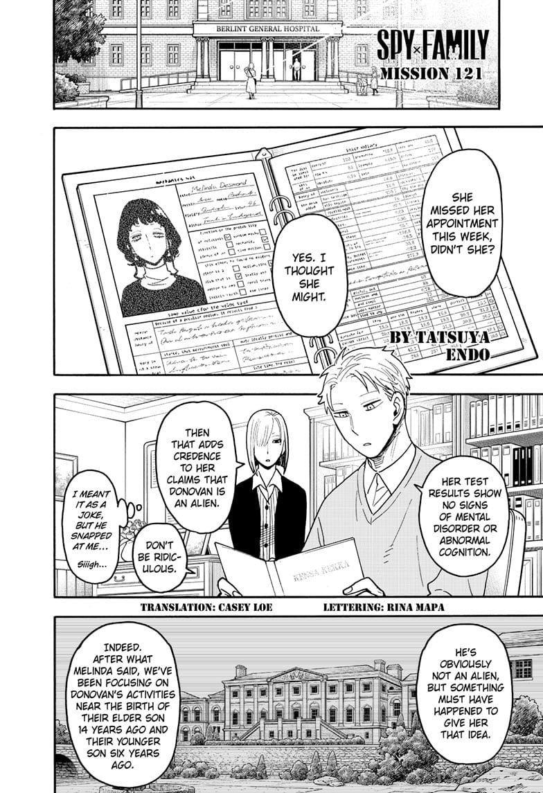 SPY×FAMILY chapter 121 page 1
