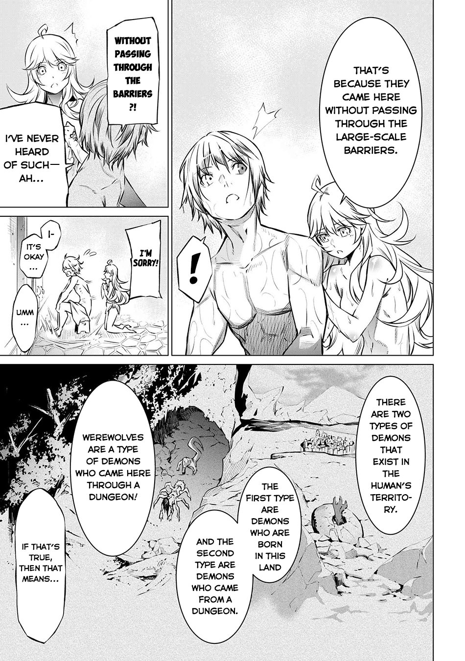 SSS-Rank Dungeon de Knife Ippon Tewatasare Tsuihou Sareta Shiro Madoushi: Yggdrasil no Noroi ni yori Jakuten de aru Maryoku Fusoku wo Kokufuku-shi Sekai Saikyou e to Itaru chapter 10.1 page 10