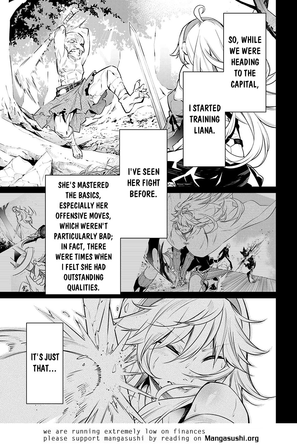 SSS-Rank Dungeon de Knife Ippon Tewatasare Tsuihou Sareta Shiro Madoushi: Yggdrasil no Noroi ni yori Jakuten de aru Maryoku Fusoku wo Kokufuku-shi Sekai Saikyou e to Itaru chapter 14.2 page 11