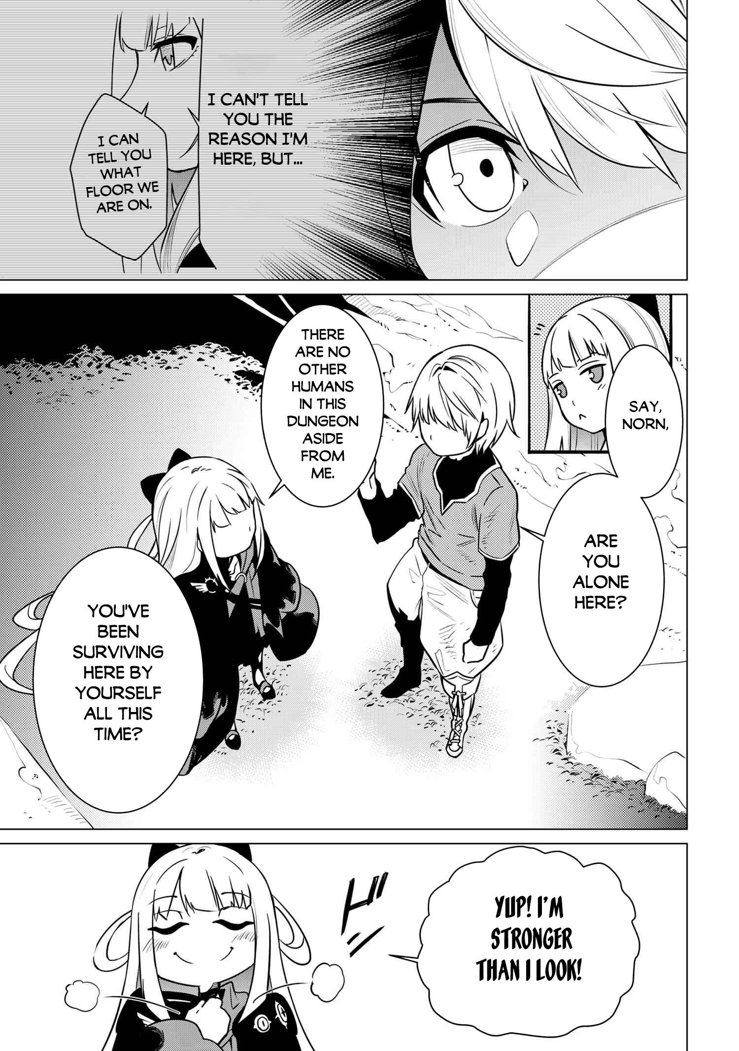 SSS-Rank Dungeon de Knife Ippon Tewatasare Tsuihou Sareta Shiro Madoushi: Yggdrasil no Noroi ni yori Jakuten de aru Maryoku Fusoku wo Kokufuku-shi Sekai Saikyou e to Itaru chapter 2.1 page 12