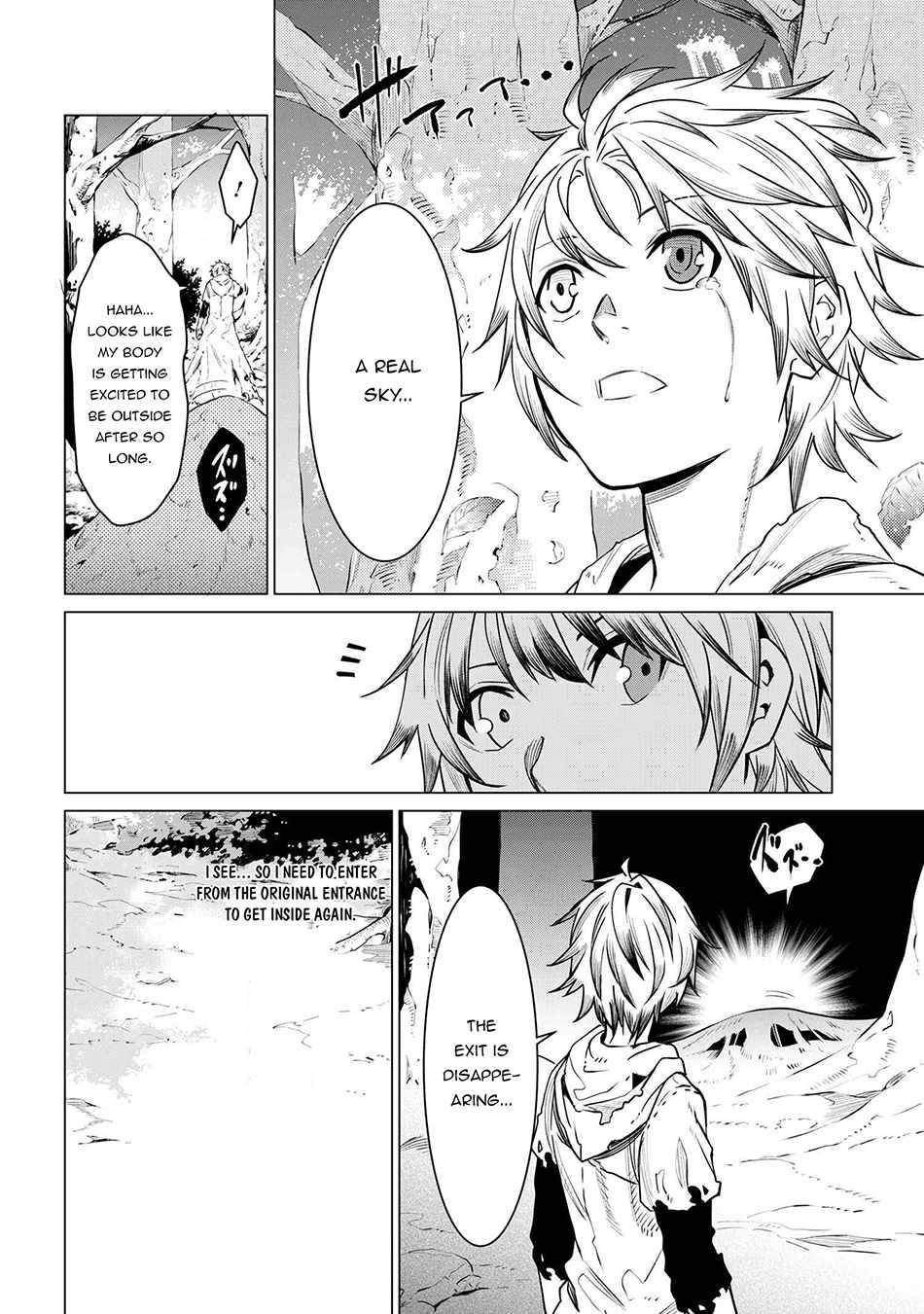 SSS-Rank Dungeon de Knife Ippon Tewatasare Tsuihou Sareta Shiro Madoushi: Yggdrasil no Noroi ni yori Jakuten de aru Maryoku Fusoku wo Kokufuku-shi Sekai Saikyou e to Itaru chapter 3.2 page 19