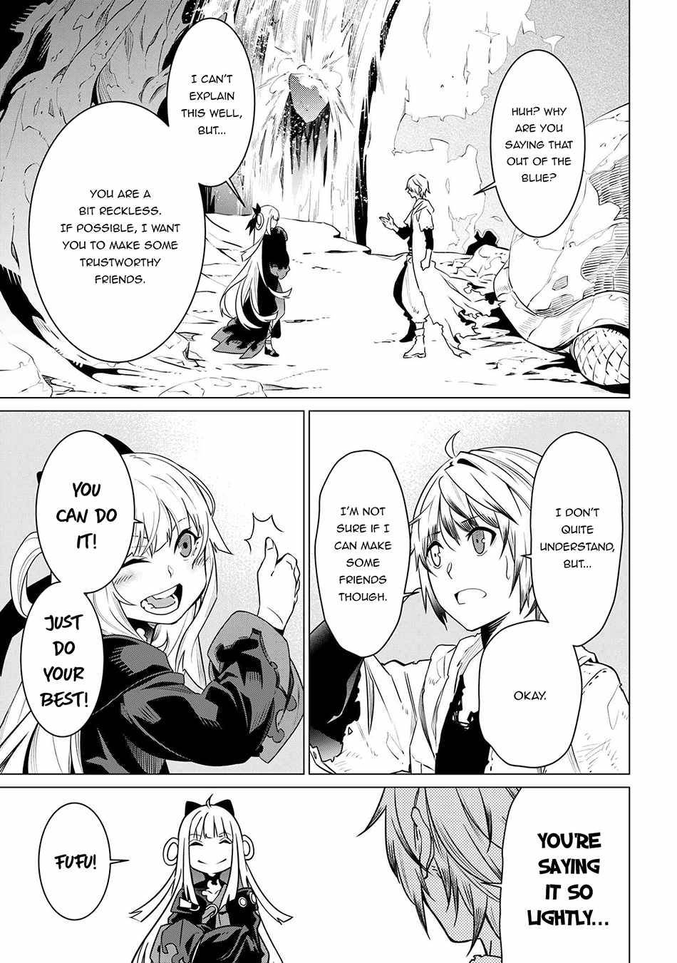 SSS-Rank Dungeon de Knife Ippon Tewatasare Tsuihou Sareta Shiro Madoushi: Yggdrasil no Noroi ni yori Jakuten de aru Maryoku Fusoku wo Kokufuku-shi Sekai Saikyou e to Itaru chapter 3.2 page 3