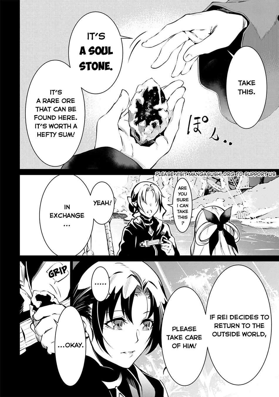 SSS-Rank Dungeon de Knife Ippon Tewatasare Tsuihou Sareta Shiro Madoushi: Yggdrasil no Noroi ni yori Jakuten de aru Maryoku Fusoku wo Kokufuku-shi Sekai Saikyou e to Itaru chapter 7.1 page 15