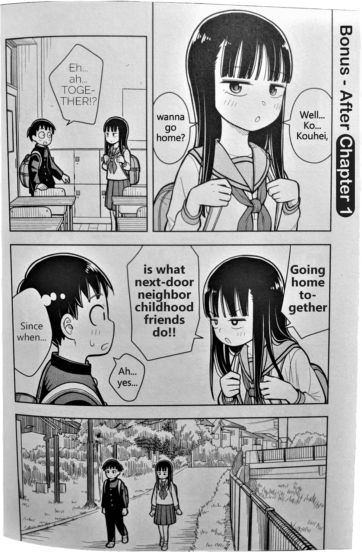 Starting Today She's My Childhood Friend chapter 1.5 page 1