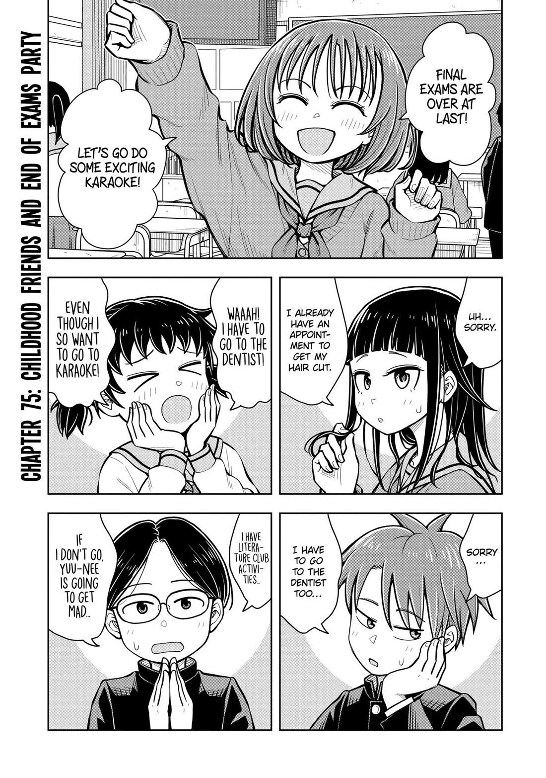Starting Today She's My Childhood Friend chapter 75 page 1