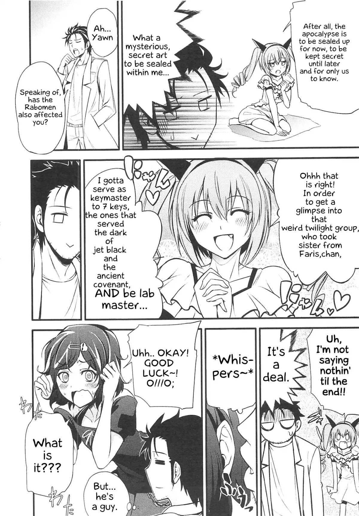 Steins;Gate - Hiyoku Renri + Nyan² Crisis ☆ chapter 1 page 20