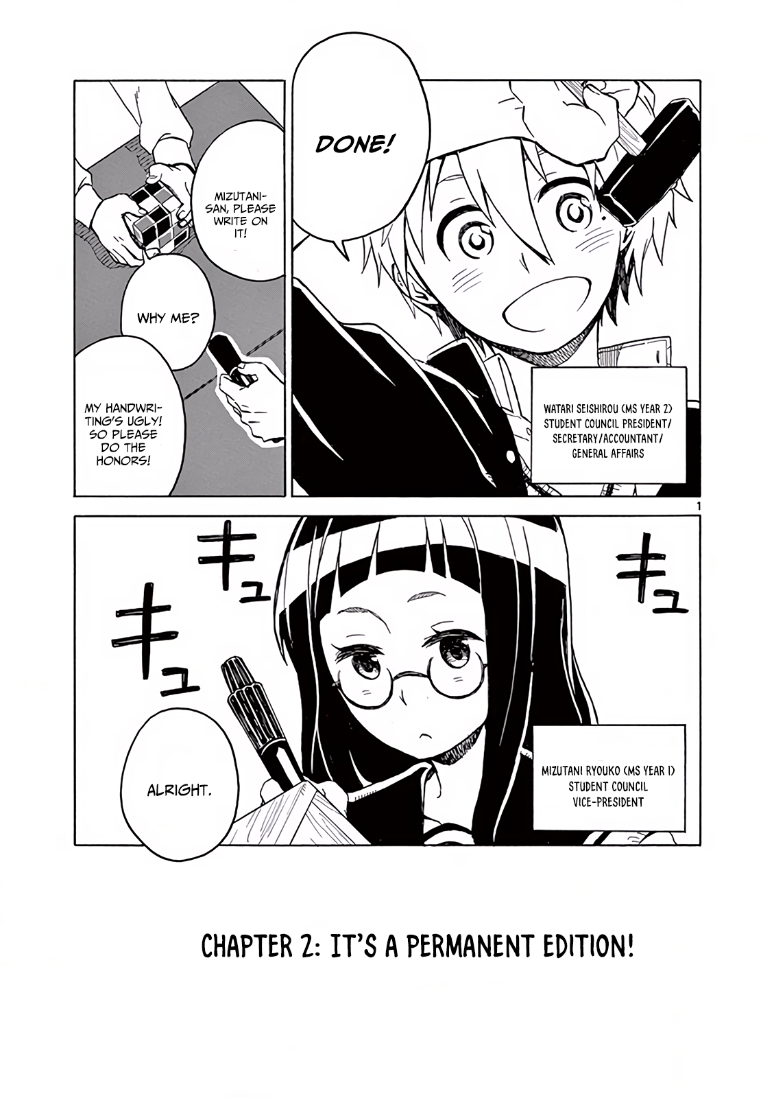Student Council for Two chapter 2 page 1