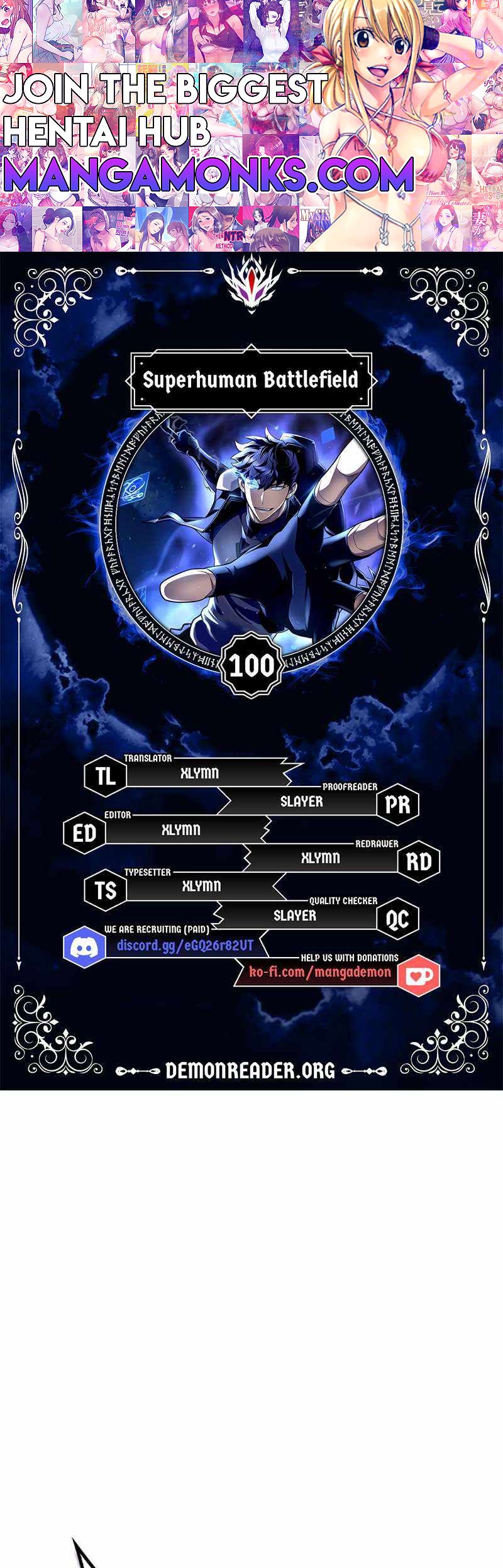Superhuman Battlefield chapter 100 page 1