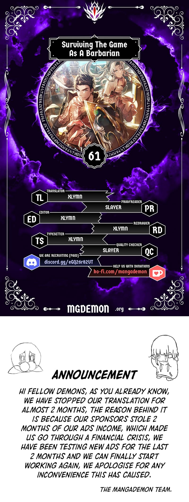 Surviving The Game As A Barbarian chapter 61 page 1