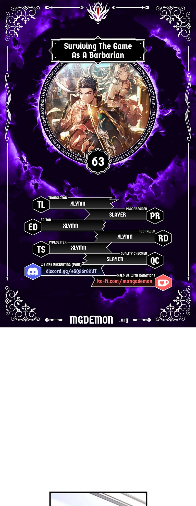 Surviving The Game As A Barbarian chapter 63 page 1