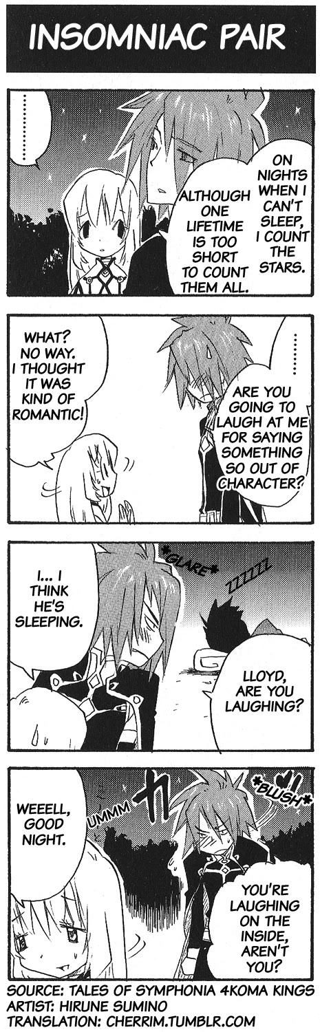 Tales of Symphonia 4koma Kings chapter 4 page 1