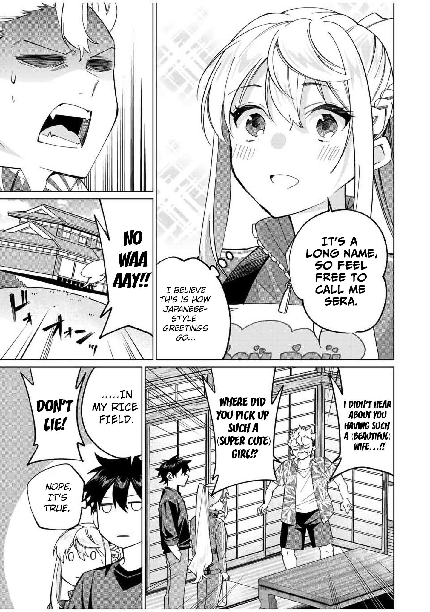 Tanbo de Hirotta Onna Kishi, Inaka de Ore no Yome da to Omowareteiru chapter 12 page 9