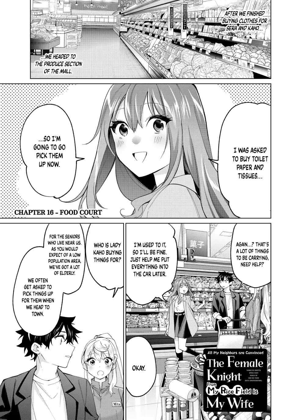 Tanbo de Hirotta Onna Kishi, Inaka de Ore no Yome da to Omowareteiru chapter 16 page 1