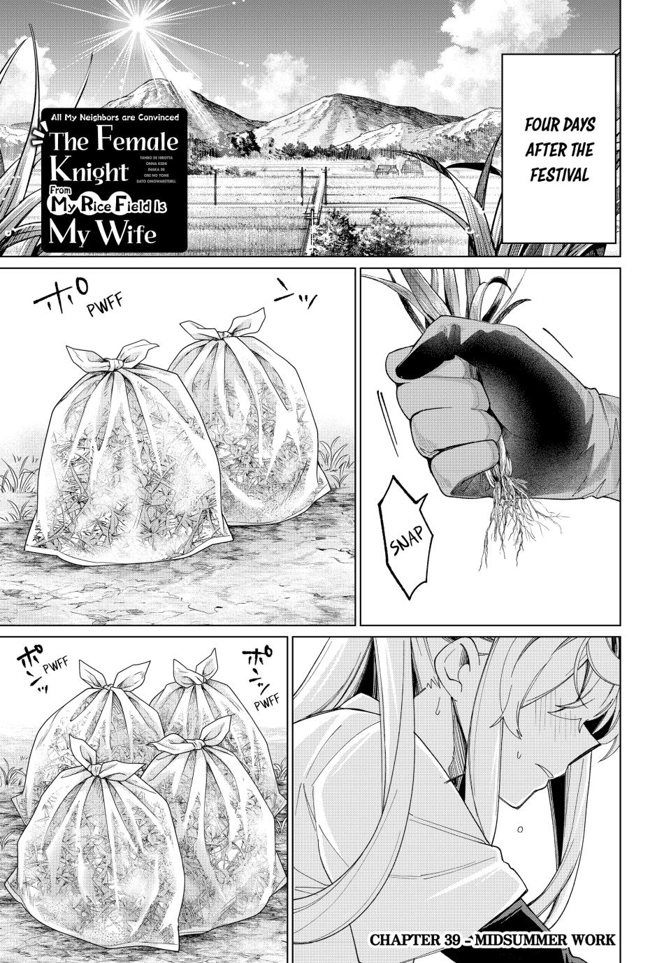 Tanbo de Hirotta Onna Kishi, Inaka de Ore no Yome da to Omowareteiru chapter 39 page 1