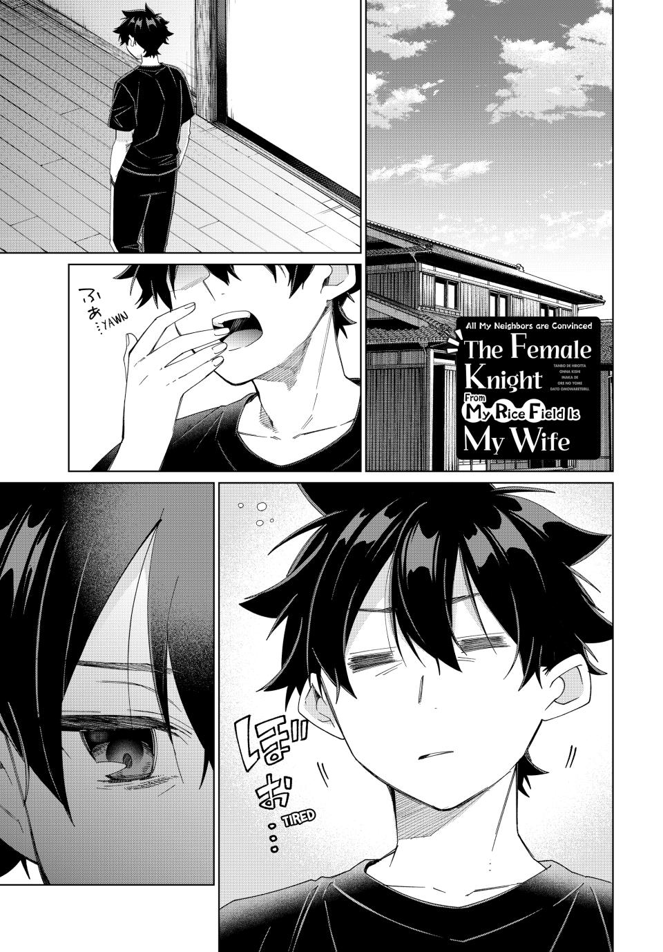 Tanbo de Hirotta Onna Kishi, Inaka de Ore no Yome da to Omowareteiru chapter 43 page 1