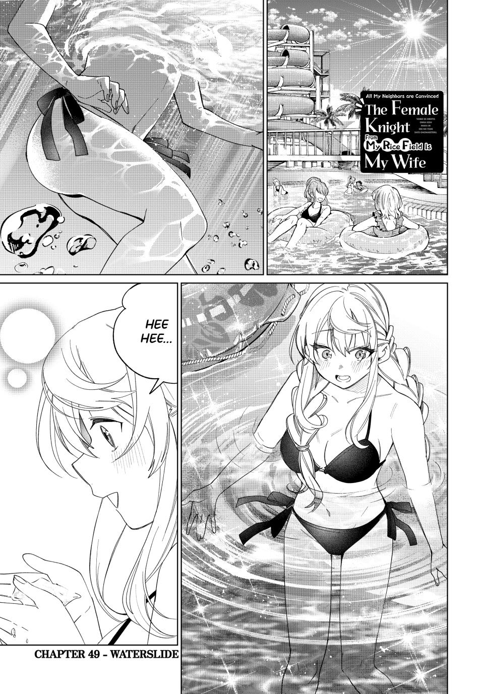 Tanbo de Hirotta Onna Kishi, Inaka de Ore no Yome da to Omowareteiru chapter 49 page 1