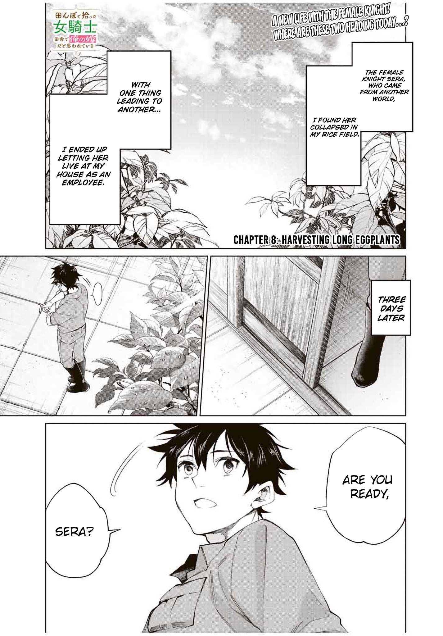 Tanbo de Hirotta Onna Kishi, Inaka de Ore no Yome da to Omowareteiru chapter 8 page 1