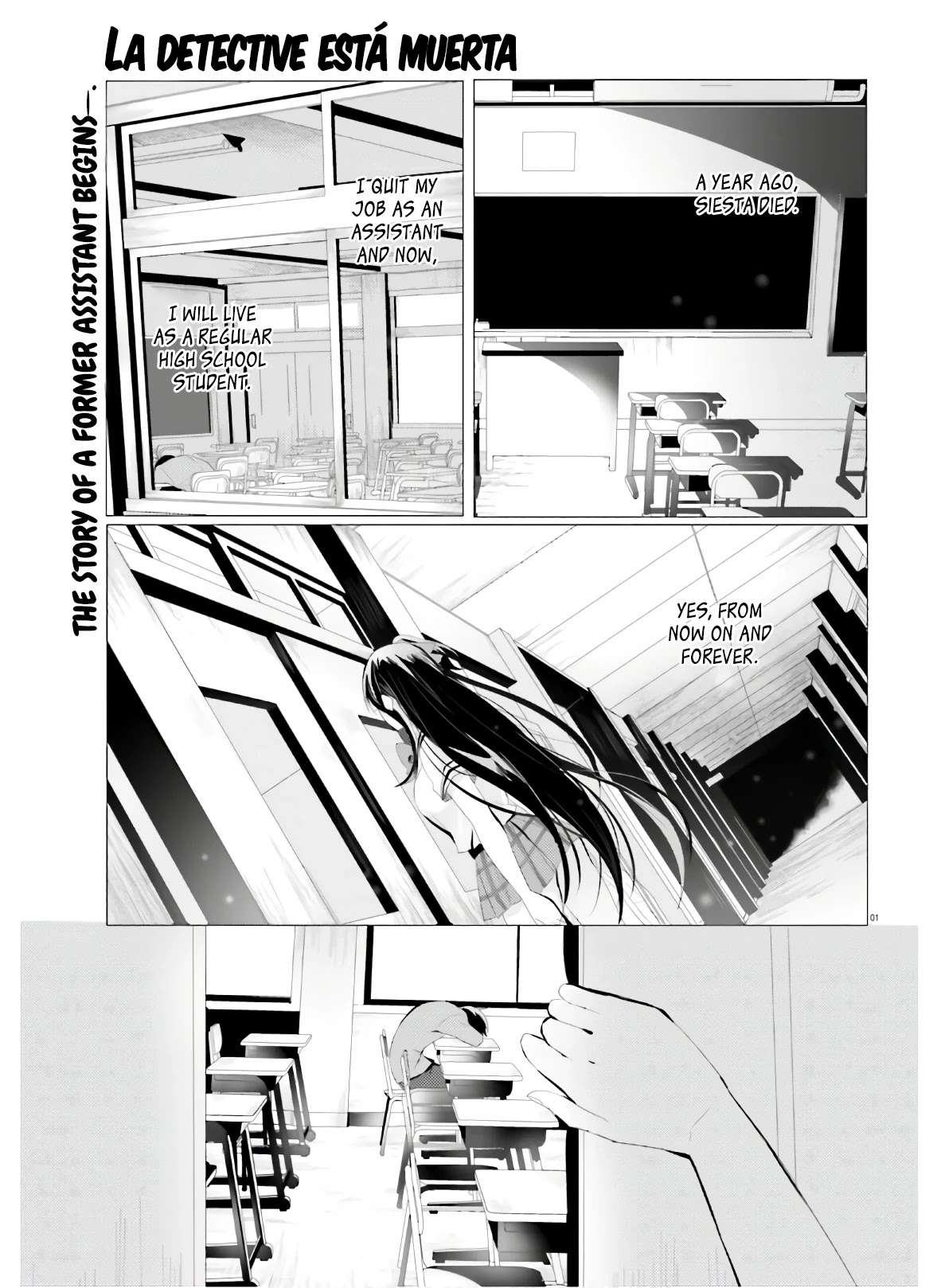 Tantei wa Mou, Shindeiru chapter 1 page 1