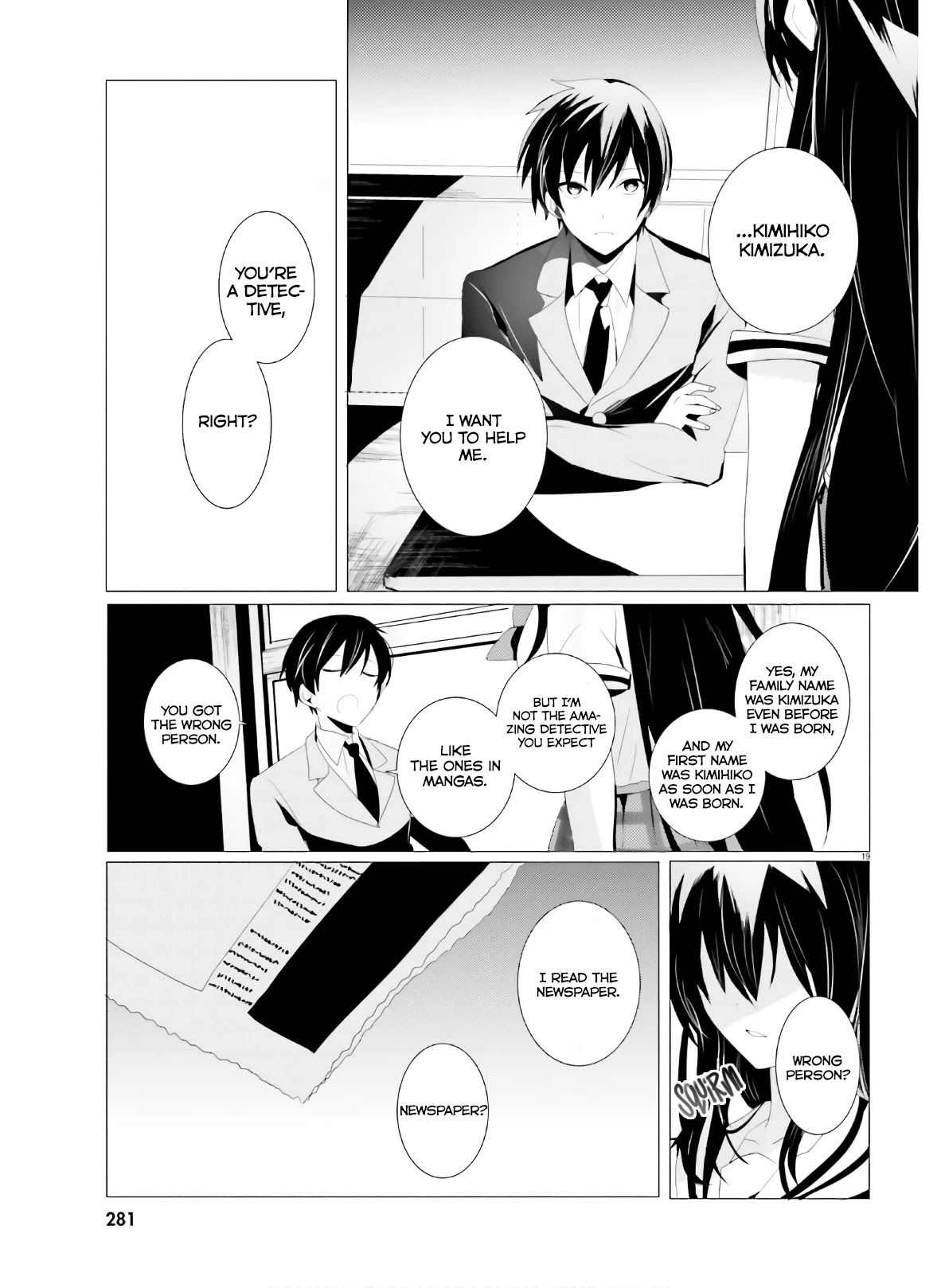 Tantei wa Mou, Shindeiru chapter 1 page 19