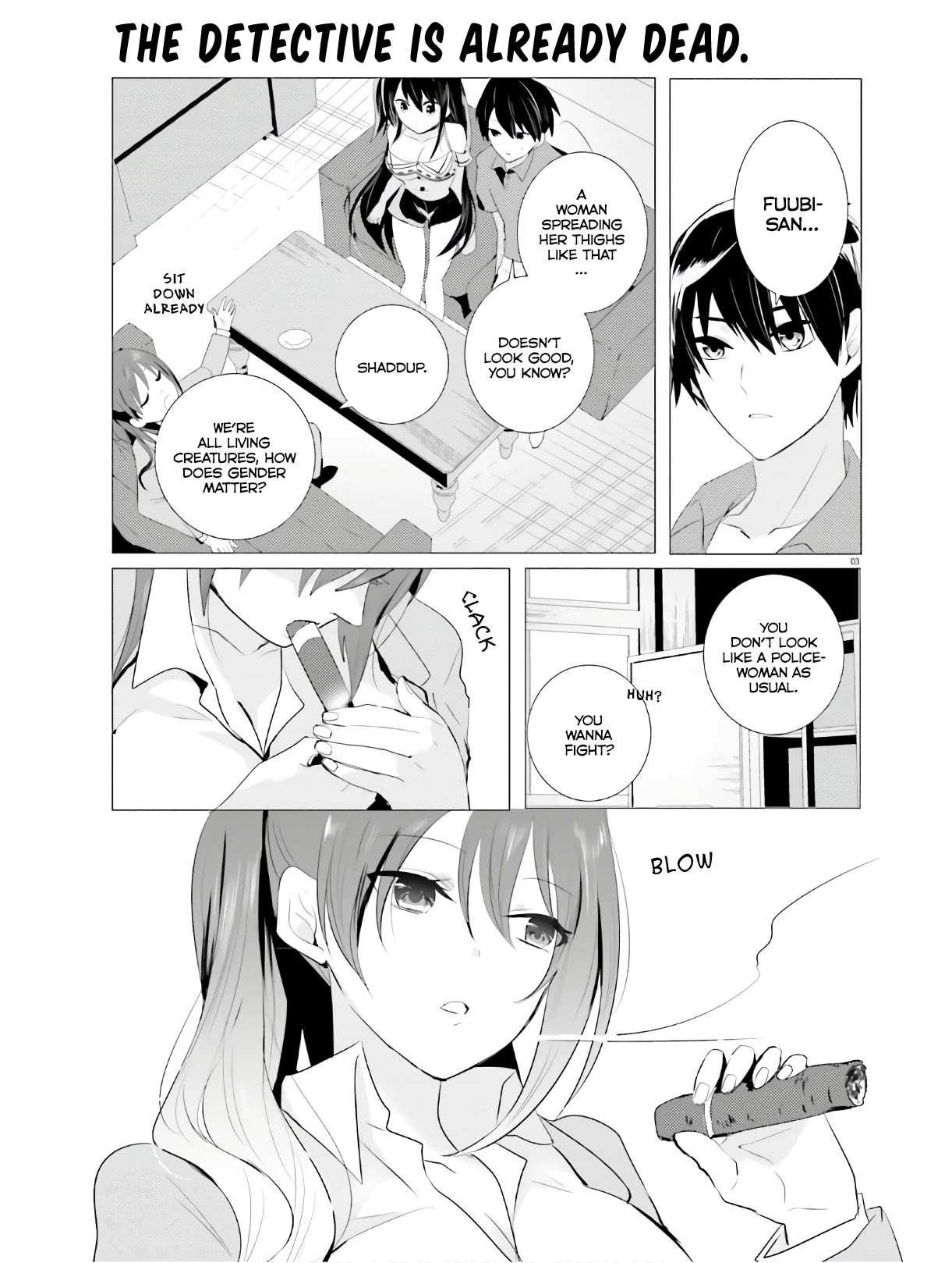 Tantei wa Mou, Shindeiru chapter 3 page 3